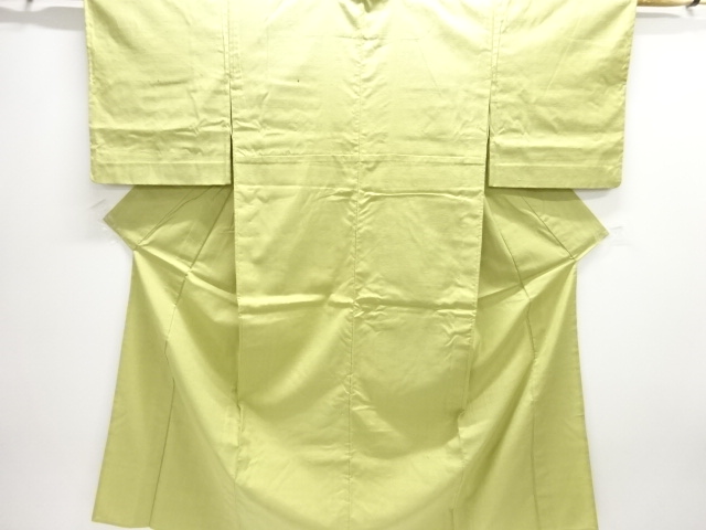 JAPANESE KIMONO / ANTIQUE HITOE FUSHI TSUMUGI KIMONO 